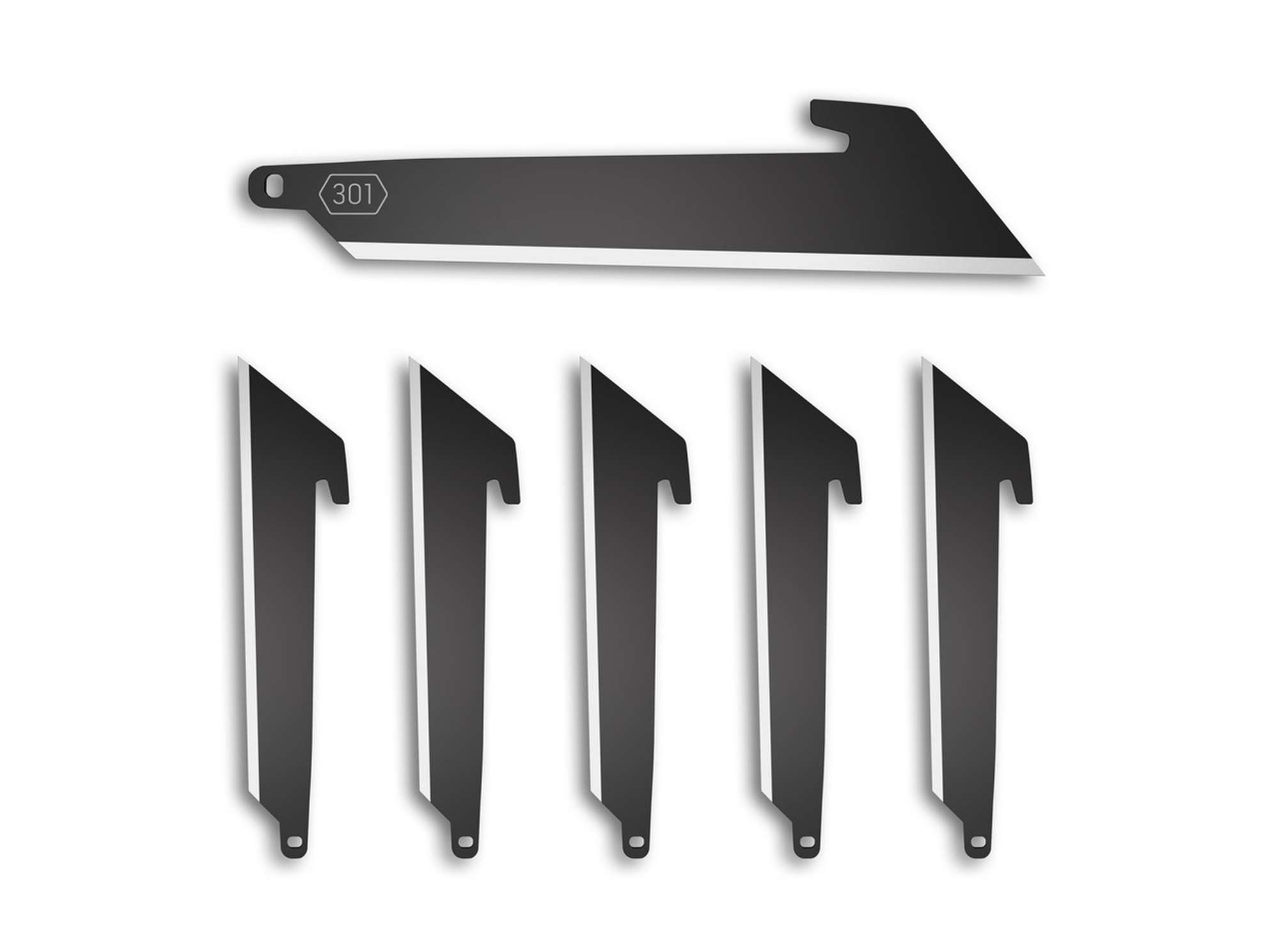 3.0&quote; Utility Replacement Blades 6-Pack Black Oxide
