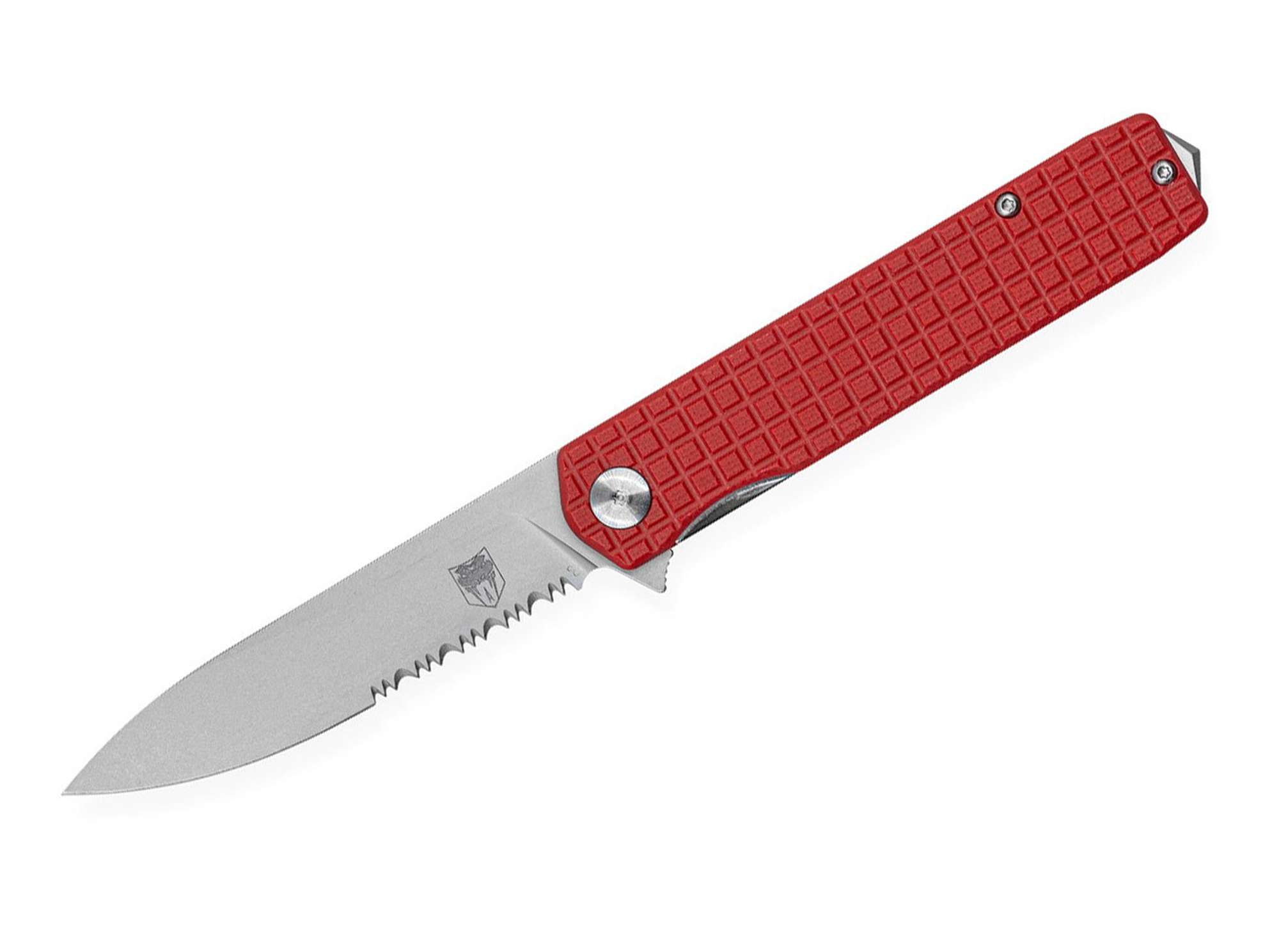 Medium Cayden Red Drop Serrated