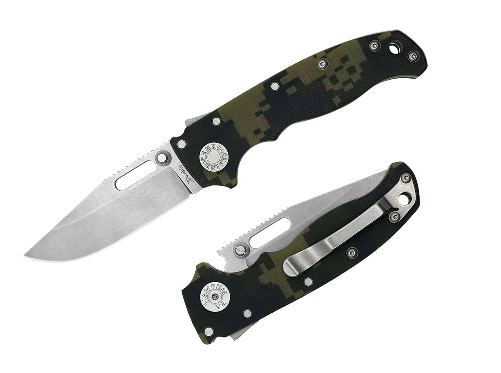 AD20.5 Clip Point S35 G10 Digi Camo