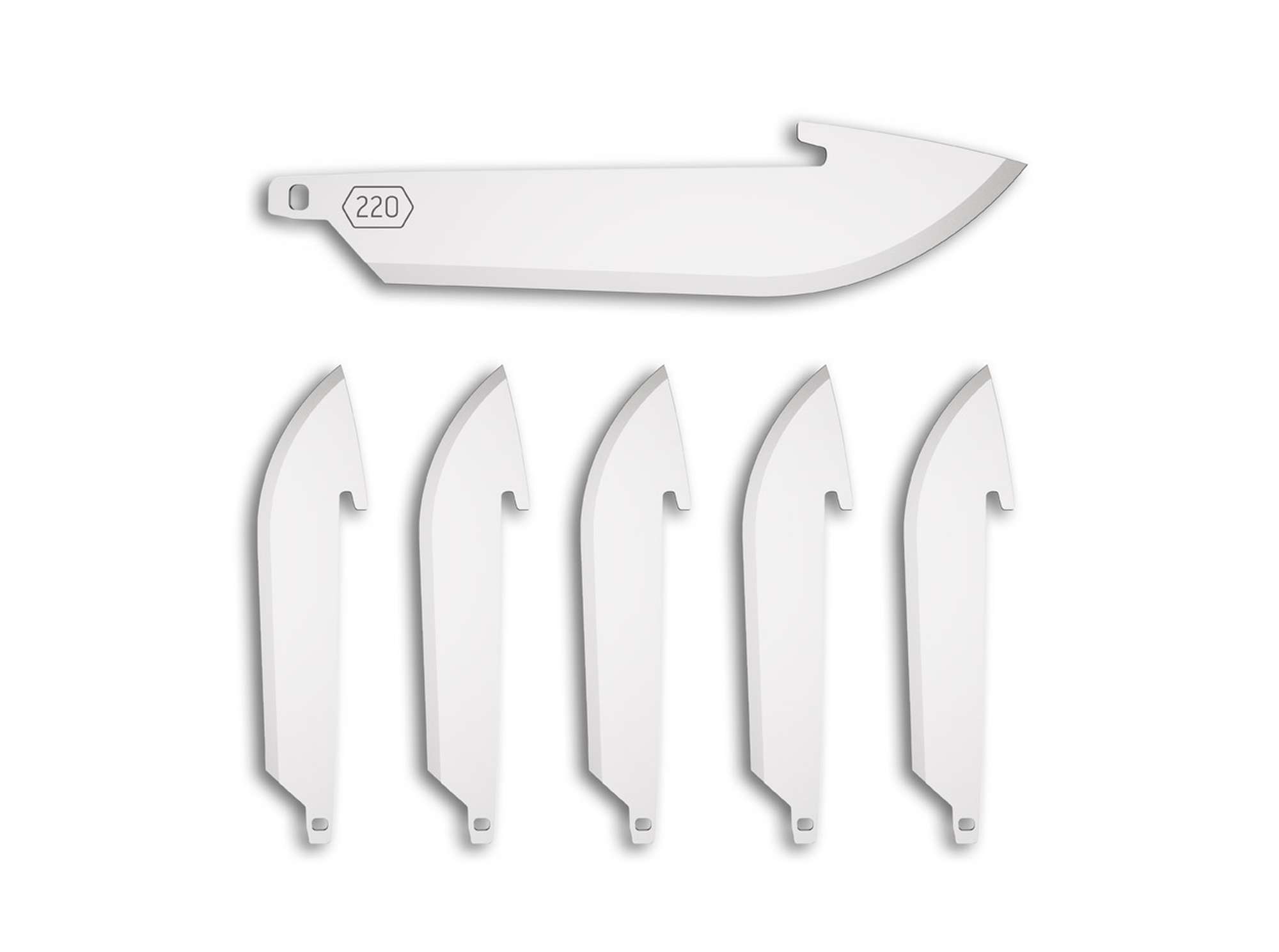 2.2&quote; Drop Point Replacement Blades 6-Pack