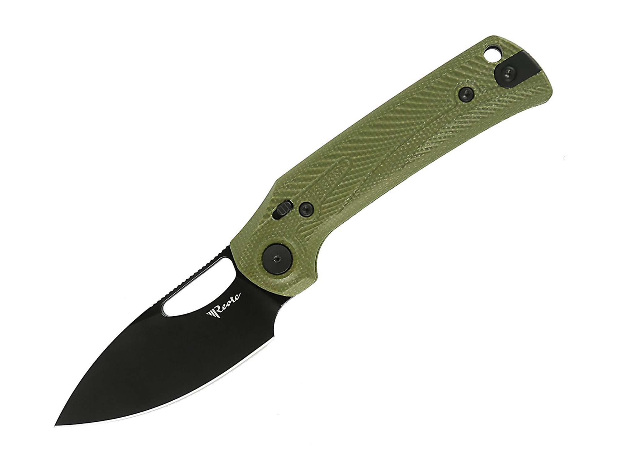 PL-XE Green Micarta Black Blade