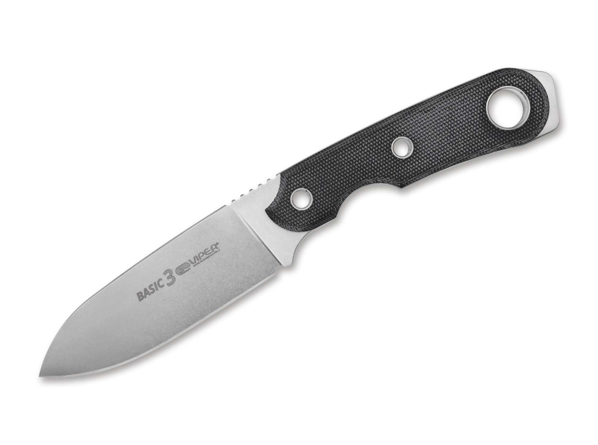 Basic 3 D2 Micarta Black