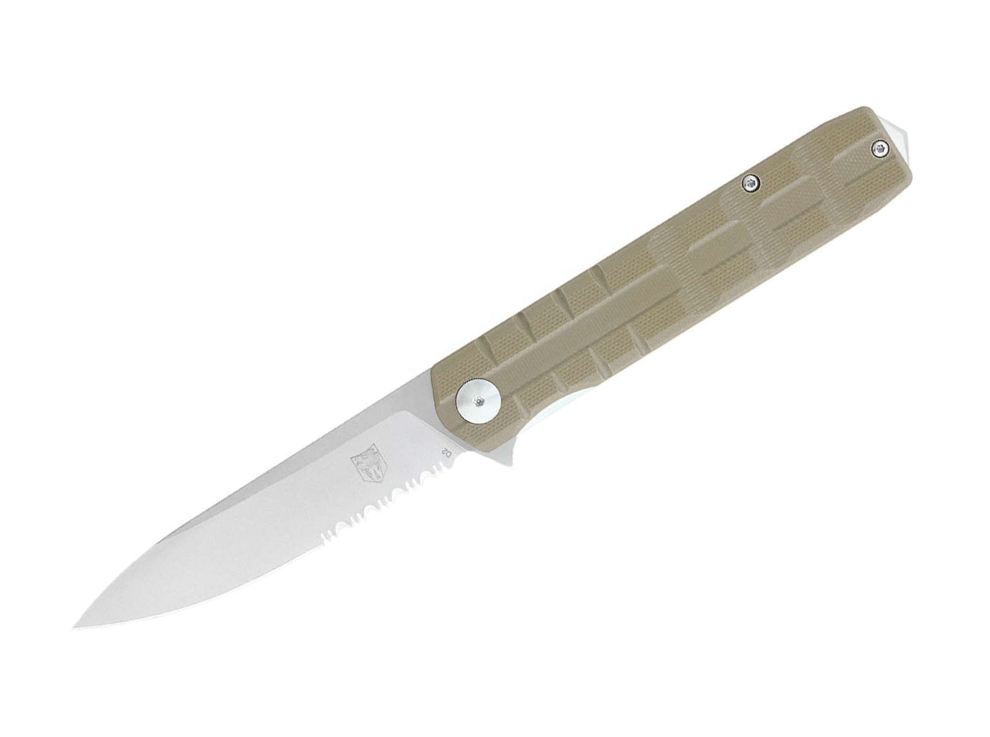 Kuzio G10 Tan Drop Serrated