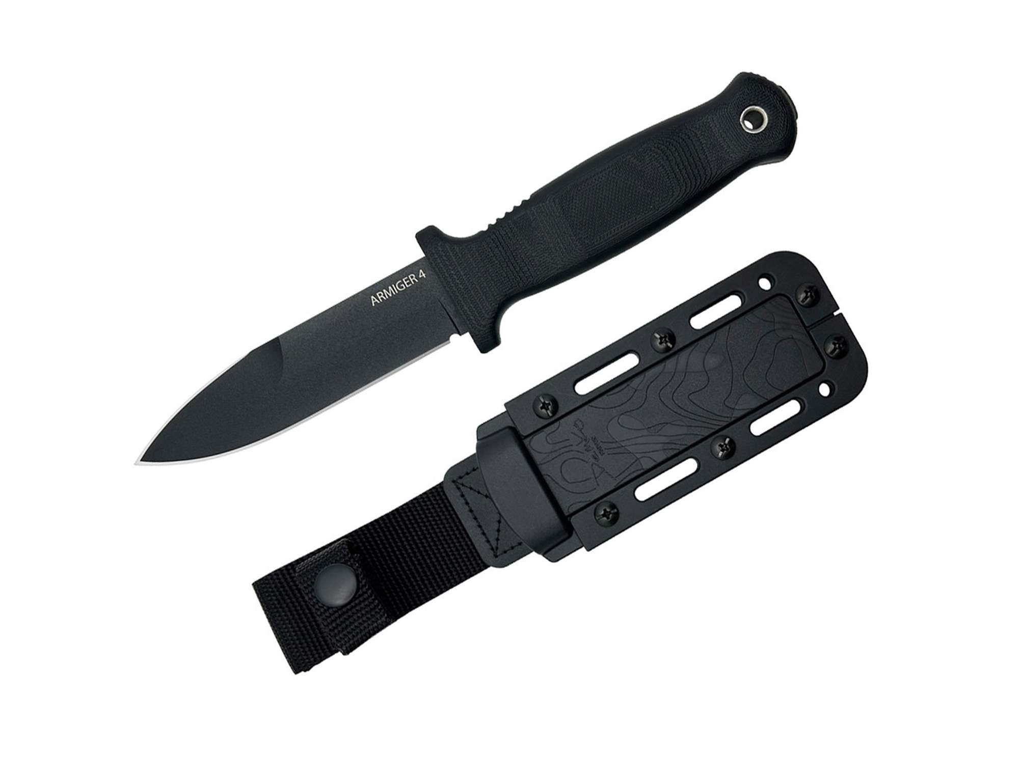 Armiger 4 Spear Point 80CRV2 TPR Black